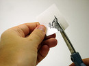 Coaster Step 2: Cut Out Bird for Masking