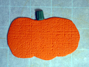 Textured pumpkin with stem